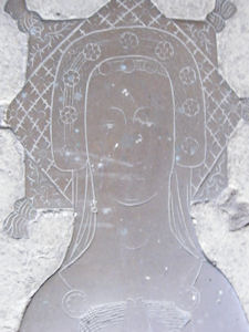 Spilsby - St James Margaret Zouch 1391 wife of Robert Willoughby 4th Baron